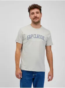 Svetlošedé pánske tričko GAP classic #639548