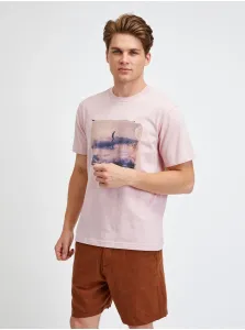 Ružové pánske tričko GAP & T. Campbell organic #663499