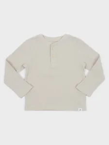 Béžové detské bavlnené tričko GAP