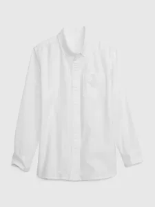 Biela chlapčenská košeľa GAP #5074971