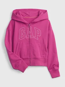 Fialová dievčenská mikina Gap logo
