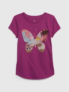 GAP Kids T-shirt organic with butterfly - Girls