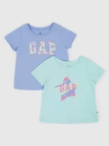GAP Kids T-shirts logo, 2pcs - Girls #5083372