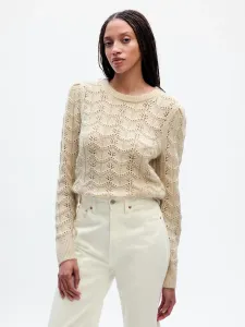 Béžový dámsky sveter s prímesou vlny GAP