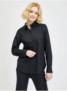 Čierna dámska košeľa classic dlhý rukáv GAP #701646
