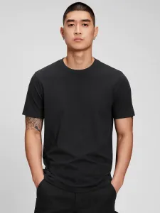 Basic tričká pre mužov GAP - čierna #6730827