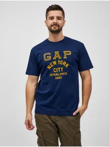 Tmavomodré pánske tričko GAP New York City