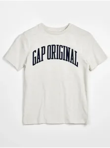 Šedé chlapčenské tričko GAP Original