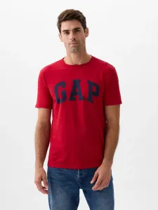 GAP BASIC LOGO Pánske tričko, červená, veľkosť