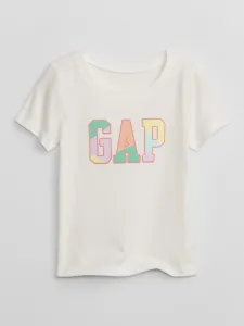 Detské bavlnené tričko GAP biela farba #5141644