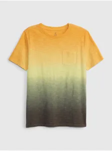 Oranžové chlapčenské tričko organic s vrecúškom GAP #664656
