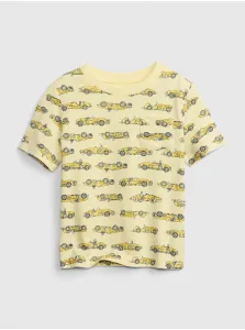 Žlté chlapčenské tričko s krátkym rukávom GAP #664592