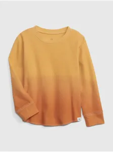 Žlté chlapčenské bavlnené tričko GAP #623210