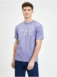 Fialové pánske tričko ombre logo GAP