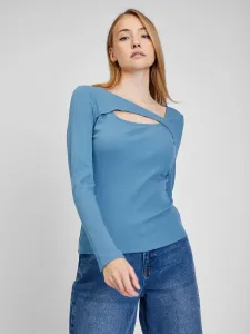 Modré dámské tričko s dlouhým rukávem GAP #605541