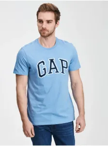 Modré pánske tričko organic logo GAP