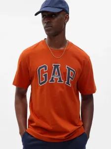 Oranžové pánske tričko s potlačou GAP