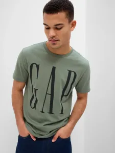Zelené pánske bavlnené tričko s logom GAP