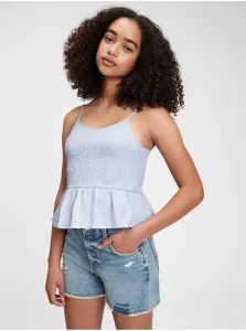 Modrý dievčenský top z organickej bavlny GAP Teen #1070118