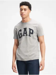 Šedé pánske tričko GAP logo #9564030