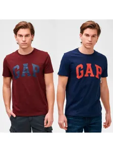 Tričko GAP Logo basic arch, 2ks Farebná