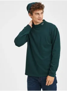 Zelené pánske tričko bavlnené logo mock GAP