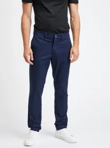 Tmavomodré pánske nohavice modern khakis slim fit GapFlex GAP