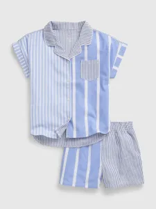 Svetlomodré chlapčenské pruhované pyžamo GAP