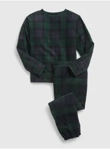 Čierne chlapčenské pyžamo kockované GAP #698545