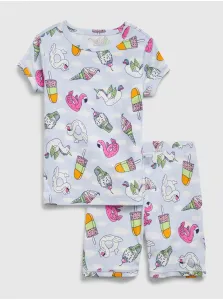 Svetlomodré detské vzorované pyžamo GAP #598011