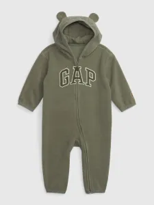 GAP Baby fleece jumpsuit with logo - Boys