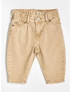 Detské džínsy v khaki farbe