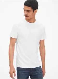 Bavlnené tričko GAP biela farba, jednofarebné #7031037
