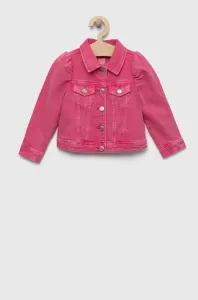 Detská rifľová bunda GAP ružová farba #8737379