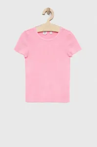 Detské bavlnené tričko GAP ružová farba #6982683