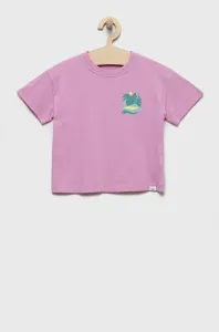 Detské bavlnené tričko GAP ružová farba, s potlačou #9484318
