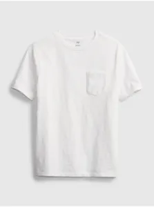 Detské bavlnené tričko GAP šedá farba, jednofarebný