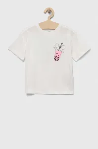 Detské bavlnené tričko GAP x Disney biela farba #8735529