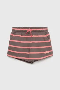 Detské krátke nohavice GAP ružová farba, vzorované, nastaviteľný pás #9047226