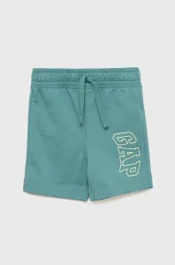 Detské krátke nohavice GAP zelená farba, #7520301
