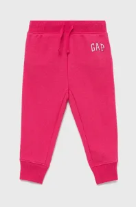 Detské nohavice GAP ružová farba, s nášivkou #212063