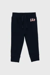 Detské nohavice GAP tmavomodrá farba, jednofarebné #6642701