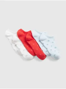 Farebné dievčenské ponožky nízke hviezdy GAP, 3 páry #235840