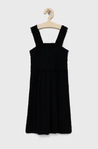 Dievčenské šaty GAP čierna farba, mini, áčkový strih #231442