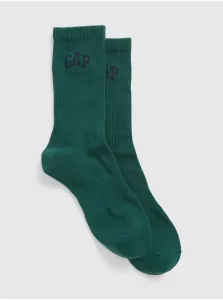 Zelené pánske vysoké ponožky s logom GAP #635042