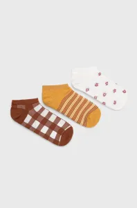 Ponožky GAP dámske, hnedá farba
