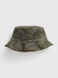 Zelený detský obojstranný klobúk GAP