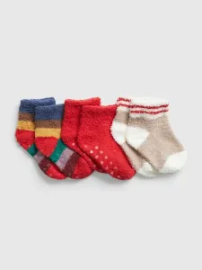 GAP Ponožky 3 páry detské Červená