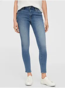 Modré dámské džíny mid rise universal legging jeans #9565510