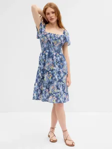 Modré dámske kvetované šaty GAP #5635227